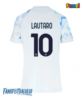 Inter Milan Lautaro Martinez #10 Tricou Fotbal Replică 2025-26 Femei Deplasare
